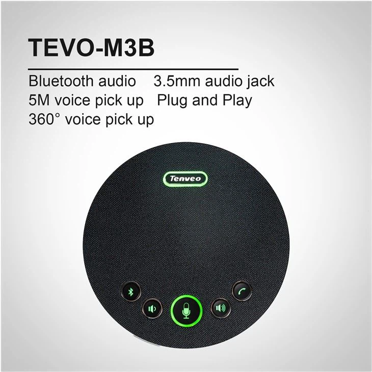 5M raadiusega Tenveo Bluetoothi ​​konverentsikõlar